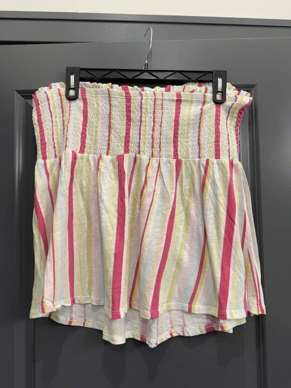 Torrid Multi Stripe Smocked Babydoll Tube Top - Picture 5 of 8